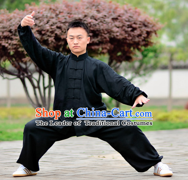 Top Kung Fu Flax Clothing Mandarin Costume Jacket Martial Arts Clothes Shaolin Uniform Kungfu Uniforms Supplies for Men Women Adults Children