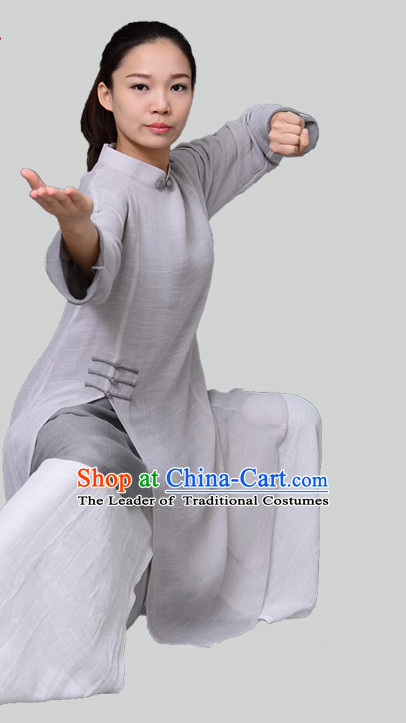 Top Kung Fu Costume Martial Arts Kung Fu Training Uniform Gongfu Shaolin Wushu Clothing for Men Women Adults Children