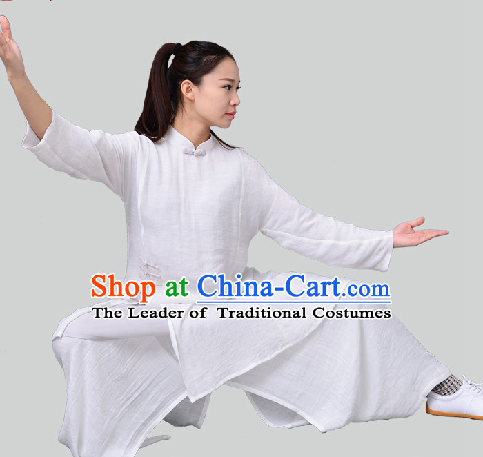 Top Kung Fu Costume Martial Arts Kung Fu Training Uniform Gongfu Shaolin Wushu Clothing for Men Women Adults Children