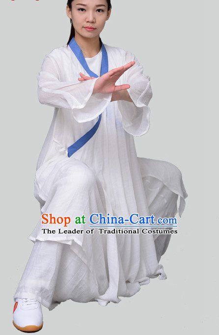 Top Tai Chi Uniforms Kung Fu Costume Martial Arts Kung Fu Training Uniform Gongfu Shaolin Wushu Clothing for Men Women Adults Children