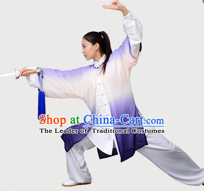 Top Tai Chi Uniforms Kung Fu Costume Martial Arts Kung Fu Training Uniform Gongfu Shaolin Wushu Clothing for Men Women Adults Children