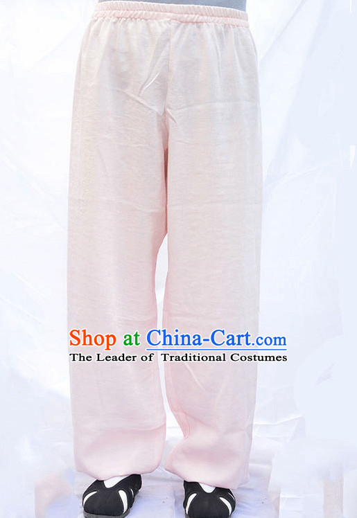 Wudang Uniform Taoist Uniform Kungfu Kung Fu Clothing Clothes Pants Shirt Supplies Wu Gong Outfits Flax Pants