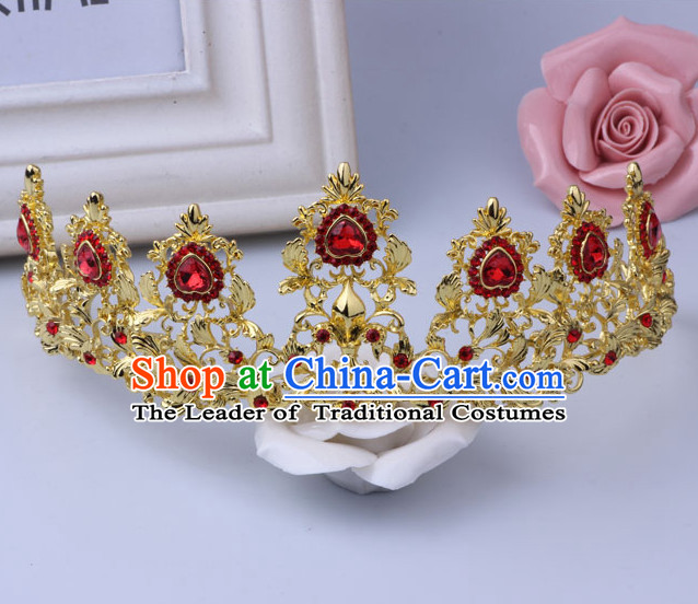 Traditional Chinese Style Princess Empress Queen Brides Wedding Headpieces Hair Fascinators Jewelry Decorations Hairpins Phoenix Crown Coronet