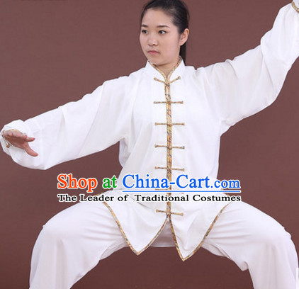 Top Tai Chi Uniforms Kung Fu Costume Martial Arts Kung Fu Training Uniform Gongfu Shaolin Wushu Clothing for Men Women Adults Children