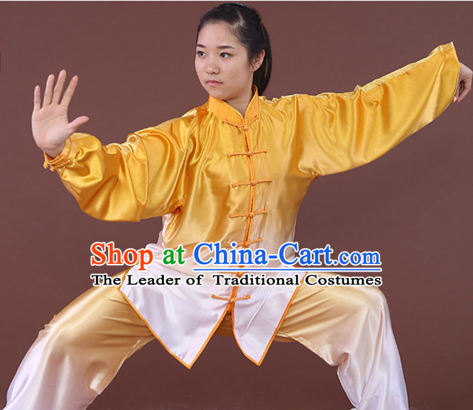 Top Tai Chi Uniforms Kung Fu Costume Martial Arts Kung Fu Training Uniform Gongfu Shaolin Wushu Clothing for Men Women Adults Children