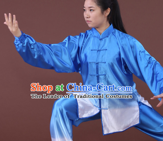 Top Tai Chi Uniforms Kung Fu Costume Martial Arts Kung Fu Training Uniform Gongfu Shaolin Wushu Clothing for Men Women Adults Children