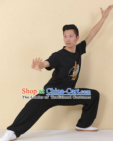 Top Tai Chi Uniforms Kung Fu Costume Martial Arts Kung Fu Training Uniform Gongfu Shaolin Wushu Clothing for Men Women Adults Children