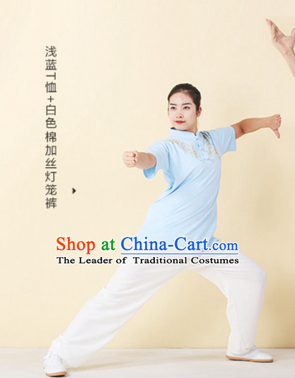 Top Tai Chi Uniforms Kung Fu Costume Martial Arts Kung Fu Training Uniform Gongfu Shaolin Wushu Clothing for Men Women Adults Children