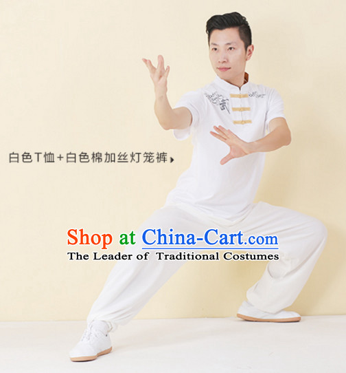 Top Tai Chi Uniforms Kung Fu Costume Martial Arts Kung Fu Training Uniform Gongfu Shaolin Wushu Clothing for Men Women Adults Children