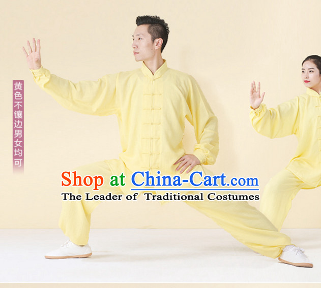 Top Tai Chi Uniforms Kung Fu Costume Martial Arts Kung Fu Training Uniform Gongfu Shaolin Wushu Clothing for Men Women Adults Children