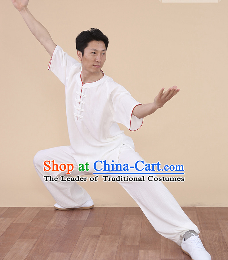 Top Tai Chi Uniforms Kung Fu Costume Martial Arts Kung Fu Training Uniform Gongfu Shaolin Wushu Clothing for Men Women Adults Children