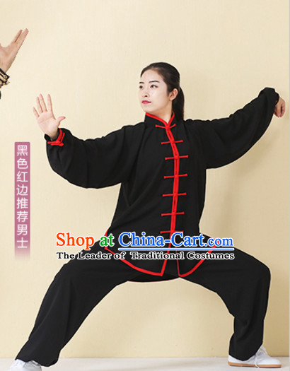 Top Tai Chi Uniforms Kung Fu Costume Martial Arts Kung Fu Training Uniform Gongfu Shaolin Wushu Clothing for Men Women Adults Children