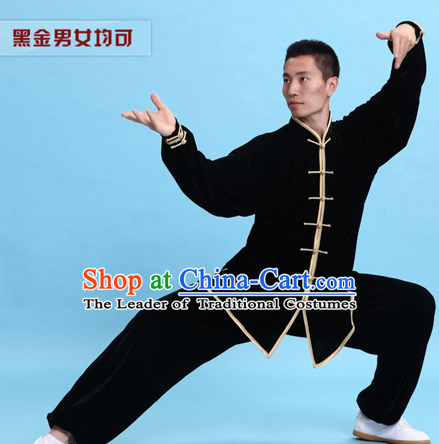 Top Tai Chi Uniforms Kung Fu Costume Martial Arts Kung Fu Training Uniform Gongfu Shaolin Wushu Clothing for Men Women Adults Children