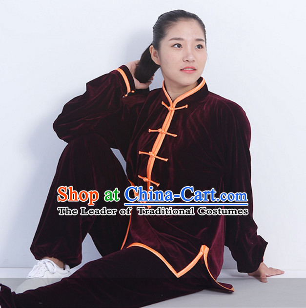 Top Tai Chi Uniforms Kung Fu Costume Martial Arts Kung Fu Training Uniform Gongfu Shaolin Wushu Clothing for Men Women Adults Children