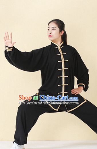 Top Tai Chi Uniforms Kung Fu Costume Martial Arts Kung Fu Training Uniform Gongfu Shaolin Wushu Clothing for Men Women Adults Children