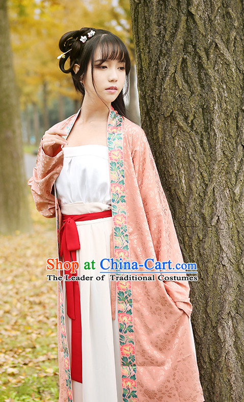 Han Chinese Clothing and Headpieces Complete Set for Women