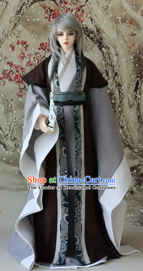 Ancient Chinese Poet Hanfu Costume for Men Boys Adults Kids