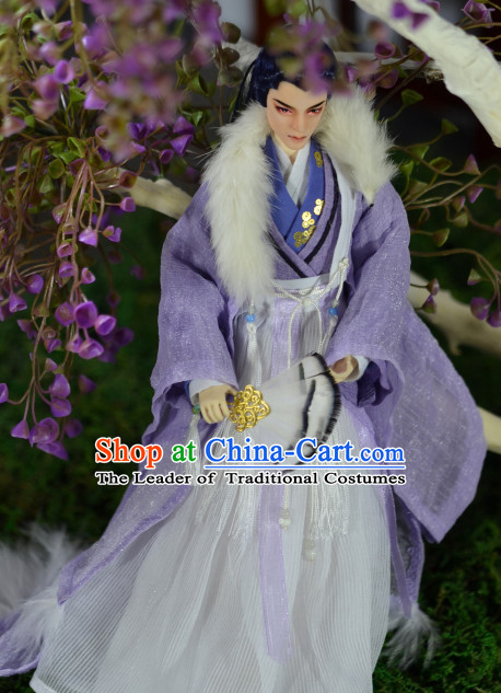 Ancient Han Chinese Prince Emperor Clothing Complete Set for Men Boys Adults Kids