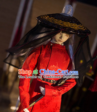 Chinese Style Dresses Chinese Swordsman Clothing Clothes Han Chinese Costume Hanfu for Men Adults Children