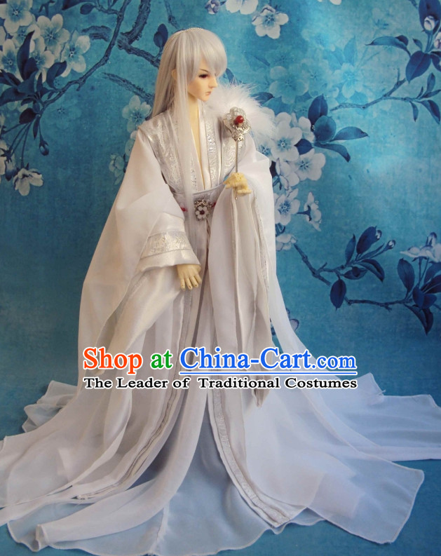 Ancient Chinese Hanfu Garment BJD Costumes for Men Boys Adults Kids