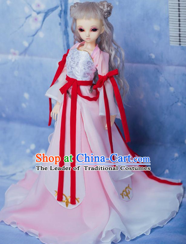 Chinese Style Dresses Chinese Fairy Clothing Clothes Han Chinese Costume Hanfu and Hair Jewelry Complete Set for Men Adults Children