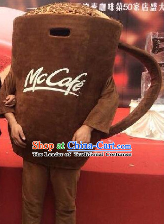 Free Design Professional Custom Mascot Uniforms Mascot Outfits Customized Cute Cartoon Character Coffee Cup Mascot Costumes