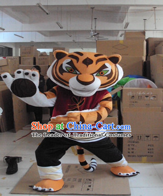 Mascot Uniforms Mascot Outfits Customized Walking Mascot Costumes Kung Fu Tiger Mascots Costume