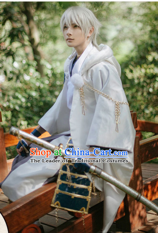 Top Japanese Ancient Swordsman Swordmen Costumes Complete Set for Men or Women