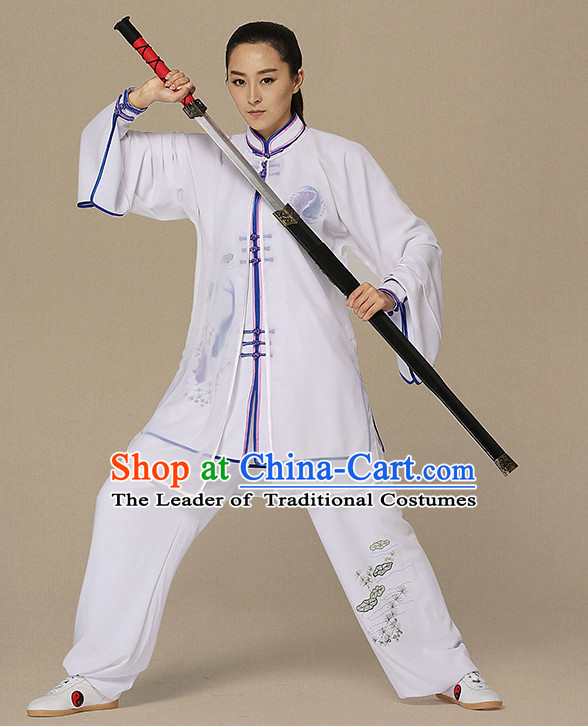 Top Kung Fu Competition Suits Kung Fu Gi Tai Chi Apparel Oriental Dress Wing Chun Apparel Taiji Uniform Chinese Kung Fu Outfit for Men Women Kids  Adults