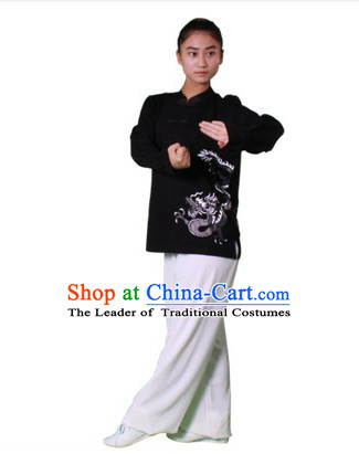 Chinese Traditional Kung Fu Practice and Competition Costume Wing Chun Apparel Taiji Tai Chi Uniform for Adults Children Women Girls