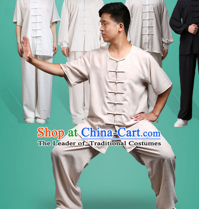 Chinese Asian Mandarin Kung Fu Martial Arts Practice and Competition Costume Wing Chun Apparel Taiji Tai Chi Uniform for Adults Children Men Women Boys Girls