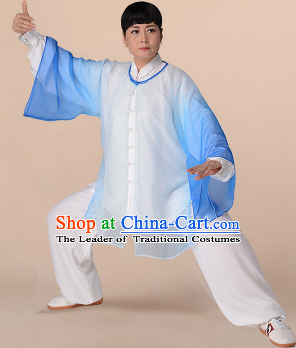 Chinese Asian Mandarin Kung Fu Martial Arts Practice and Competition Costume Wing Chun Apparel Taiji Tai Chi Uniform for Adults Children Men Women Boys Girls
