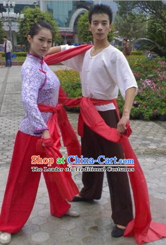 Chinese Classical Drum Player Costumes for Men and Women