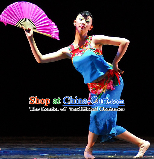 Chinese Folk Dance Costumes for Women or Kids