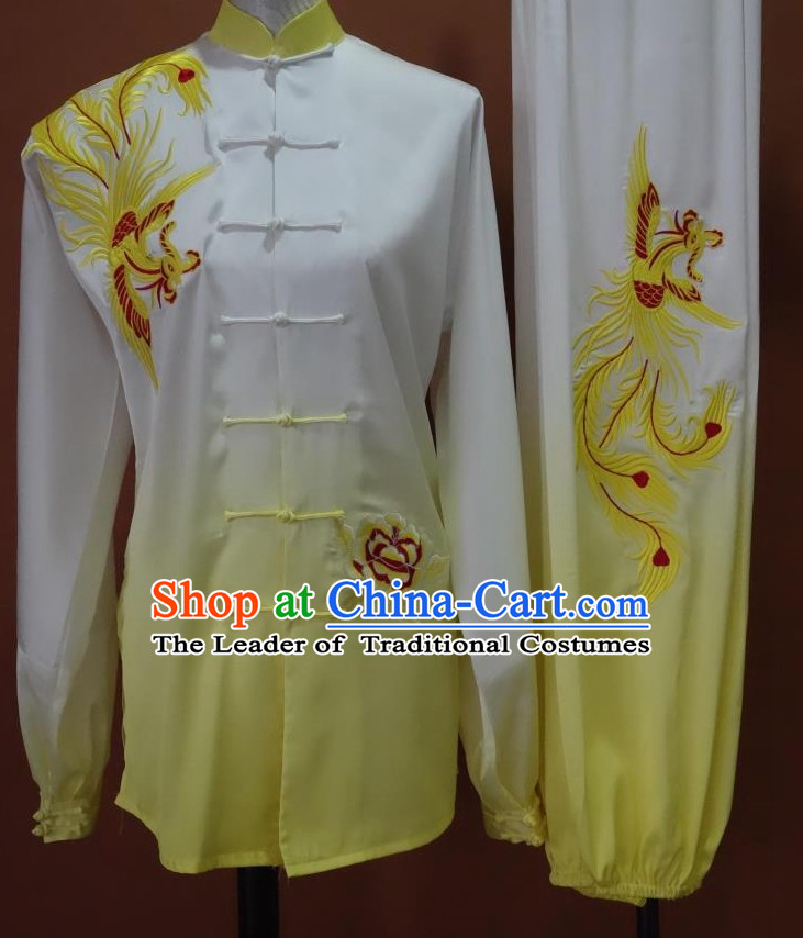 Top Mandarin Tai Chi Taiji Kung Fu Martial Arts Competition Uniforms Dresses Suits Outfits for Adults