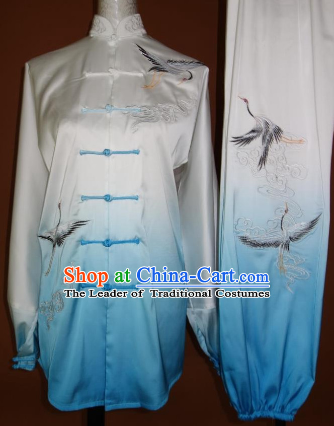 Top Tai Chi Taiji Kung Fu Gongfu Martial Arts Wu Shu Wushu Championship Competition Uniforms Clothes Dresses Suits Outfits for Adults and Kids