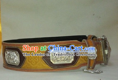 Traditional Chinese Mongolian Feather Belt for Adults Kids