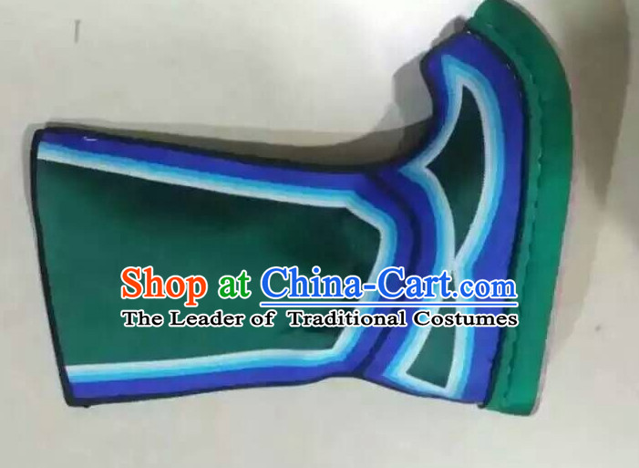 Asian Chinese Ancient Film Handmade Boots for Men Boys Adults Children