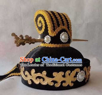 Handmade Ancient Traditional Chinese Embroidered Emperor Hat