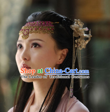 Ancient Chinese Empress Princess Phoenix Queen Crown Coronet Headpieces Headdress Hair Accessories Set