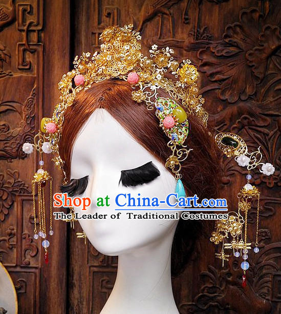 Ancient Chinese Hair Style Accessories Hair Sticks Clips Hair Pin Hair Pieces Combs Ancient Chinese Chopsticks Asian Wedding Bridal Hair Ornaments