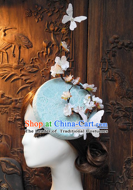 Top Imperial Royal Handmade Flower Decoration Hat for Ladies