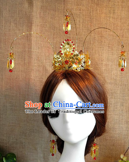 Ancient Chinese Empress Princess Queen Hair Style Accessories Hair Sticks Clips Hair Pin Hair Pieces Combs Ancient Chinese Chopsticks Asian Wedding Bridal Hair Ornaments Crown
