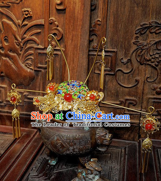 Ancient Chinese Empress Princess Queen Hair Style Accessories Hair Sticks Clips Hair Pin Hair Pieces Combs Ancient Chinese Chopsticks Asian Wedding Bridal Hair Ornaments Crown