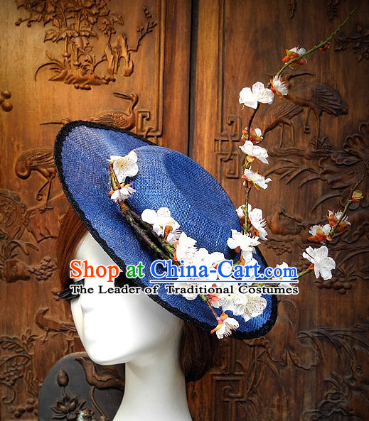 Top Handmade Flower Decoration Hat Dress Hat for Ladies