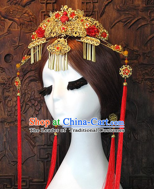 Ancient Chinese Empress Princess Queen Hair Style Accessories Hair Sticks Clips Hair Pin Hair Pieces Combs Ancient Chinese Chopsticks Asian Wedding Bridal Hair Ornaments Crown