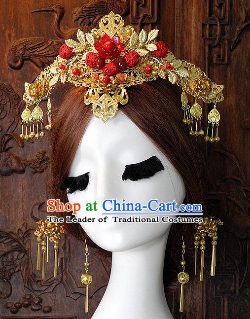 Ancient Chinese Empress Princess Queen Hair Style Accessories Hair Sticks Clips Hair Pin Hair Pieces Combs Ancient Chinese Chopsticks Asian Wedding Bridal Hair Ornaments Crown