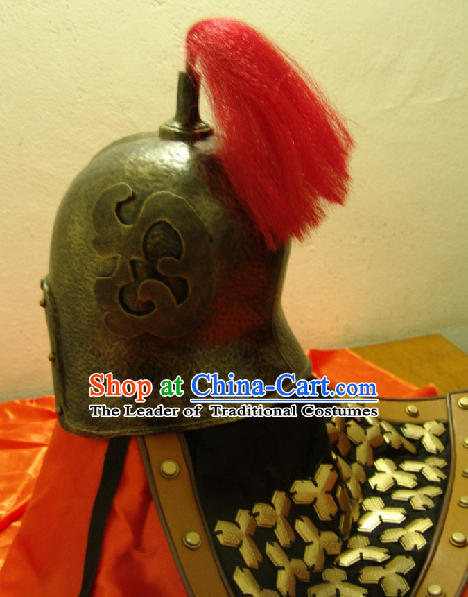 Ancient Chinese General Fighter Helmet Hat for Men