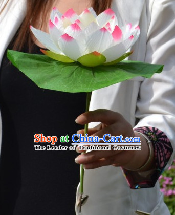 Chinese Lotus Flower Dance Props for Adults or Kids