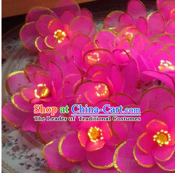 Big Luminous Handmade Lotus Dance Props Props for Dance Dancing Props for Sale for Kids Dance Stage Props Dance Cane Props Umbrella Children Adults